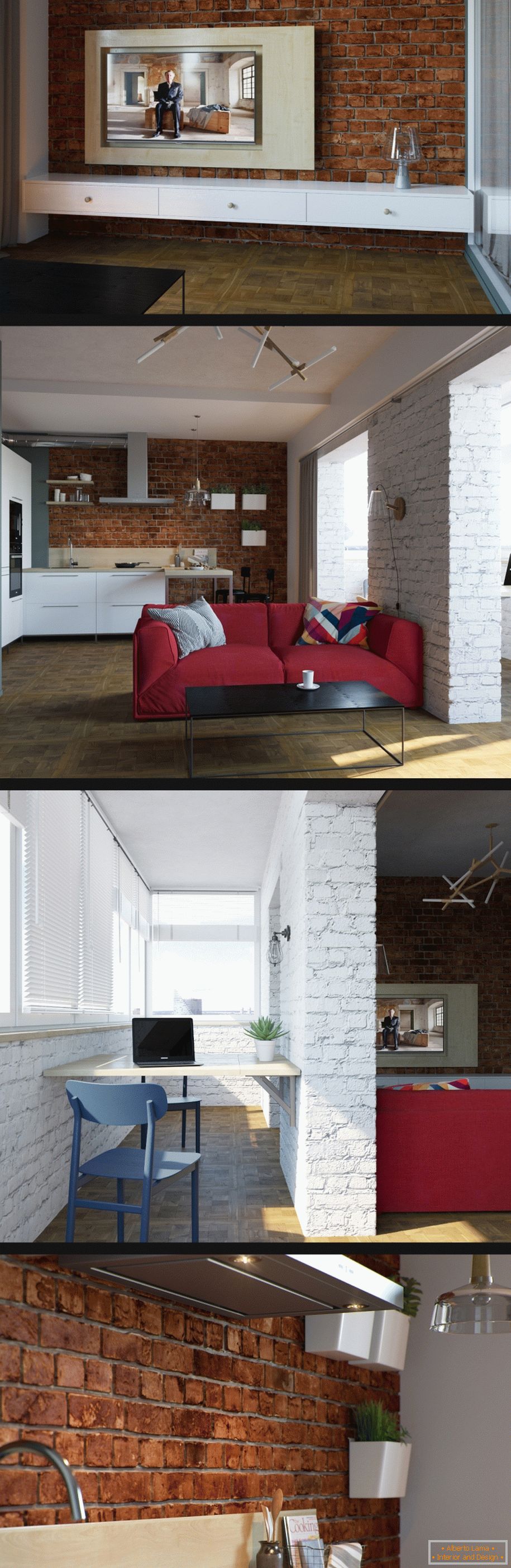 Design d'intérieur de style loft