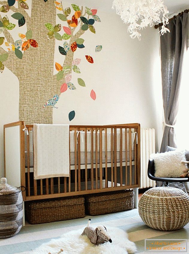 Décorez le mur de la chambre de votre enfant avec un tel arbre