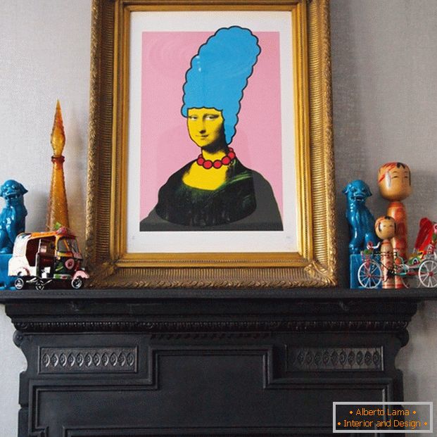 Photo: Mona Lisa et Marge Simpson, deux en un.