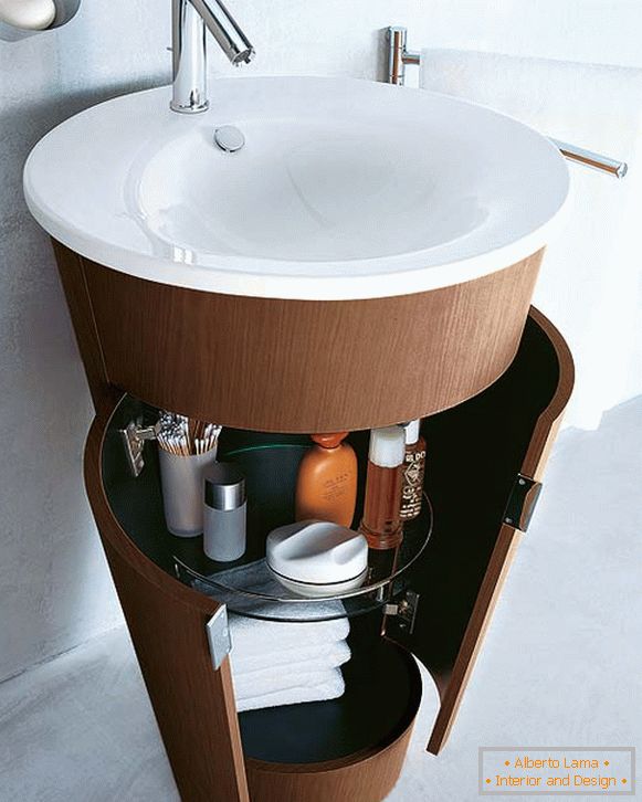 Lavabo en forme de cône