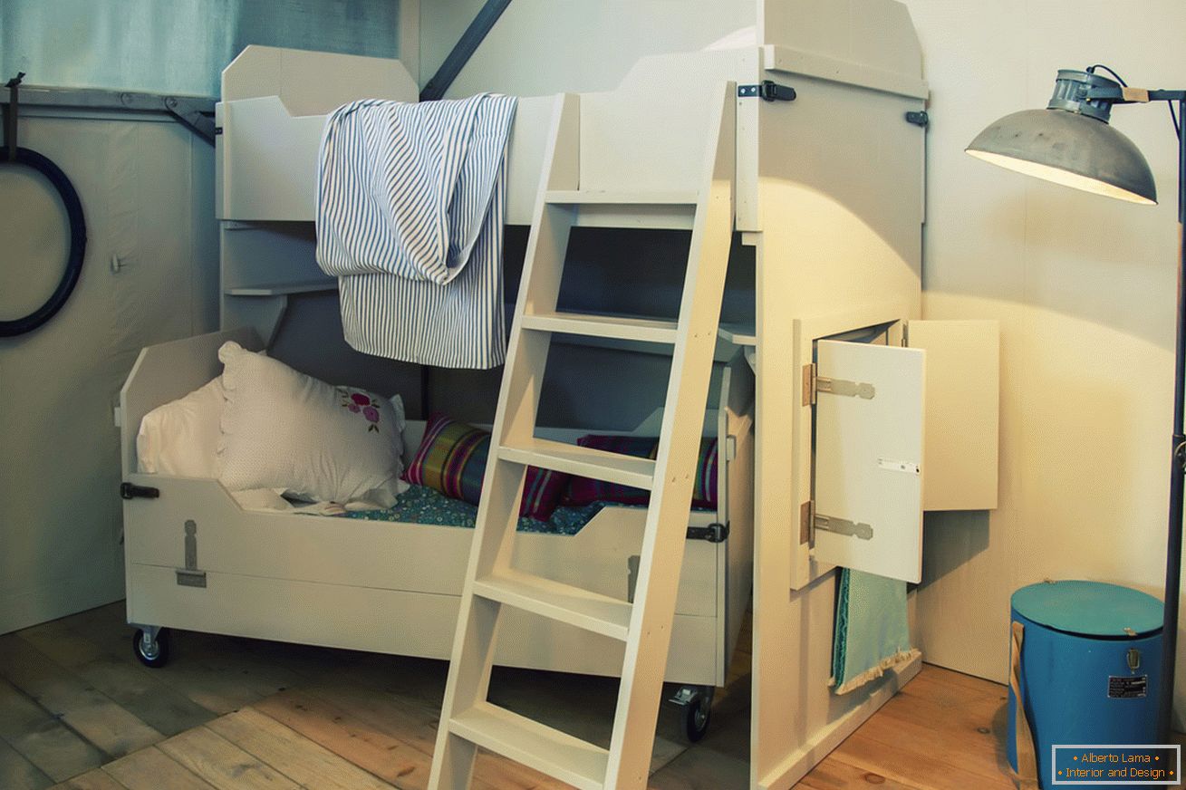 Conception d'une chambre d'enfants pour deux enfants