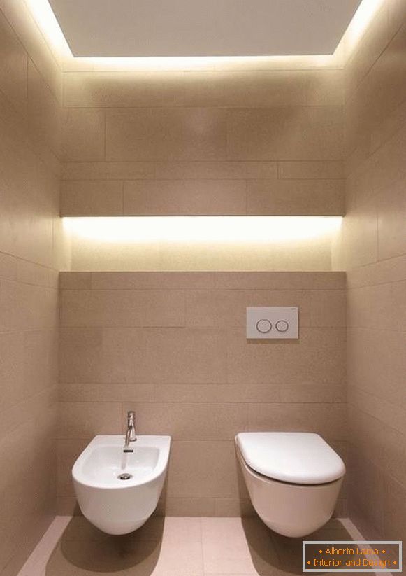 Design de toilette élégant avec lumières intégrées