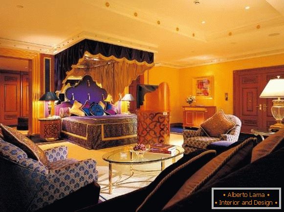 Chambre de luxe de style oriental