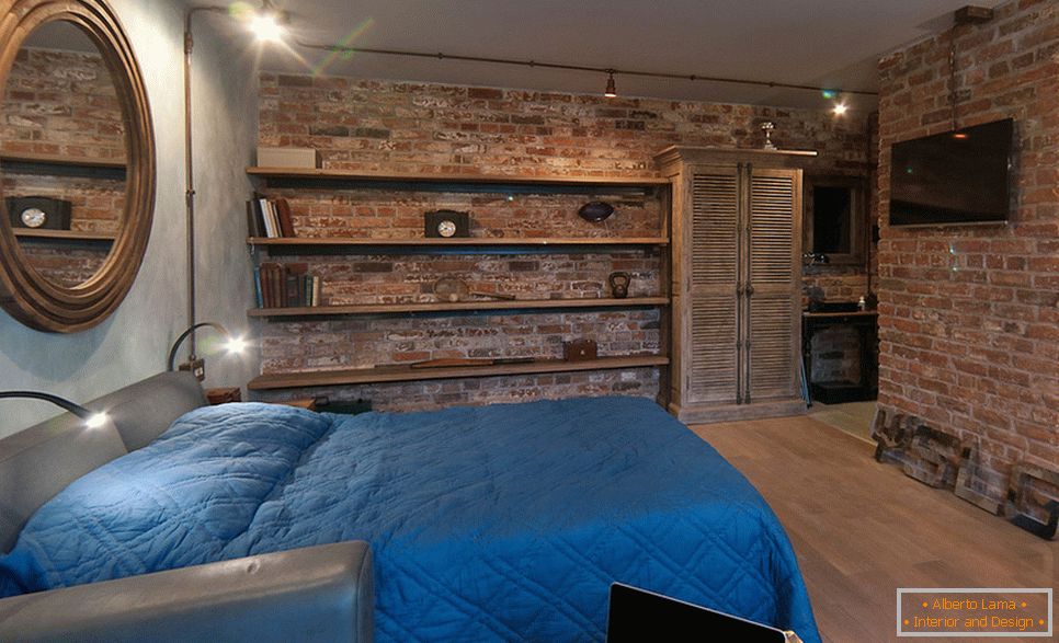 Appartement d'une chambre dans un style loft