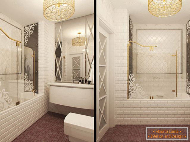 Design d'intérieur d'un petit bain