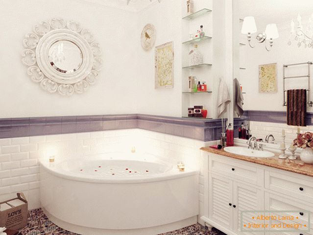 Design d'intérieur d'un petit bain