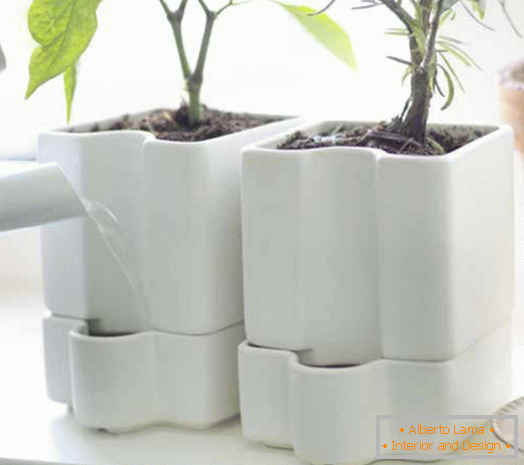 pot pour plantes de céramique émaillée SOTCITRON