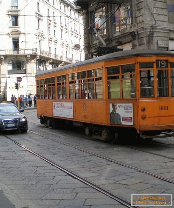 Tram à Milan