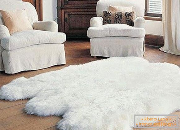 tapis blanc moelleux, photo 51