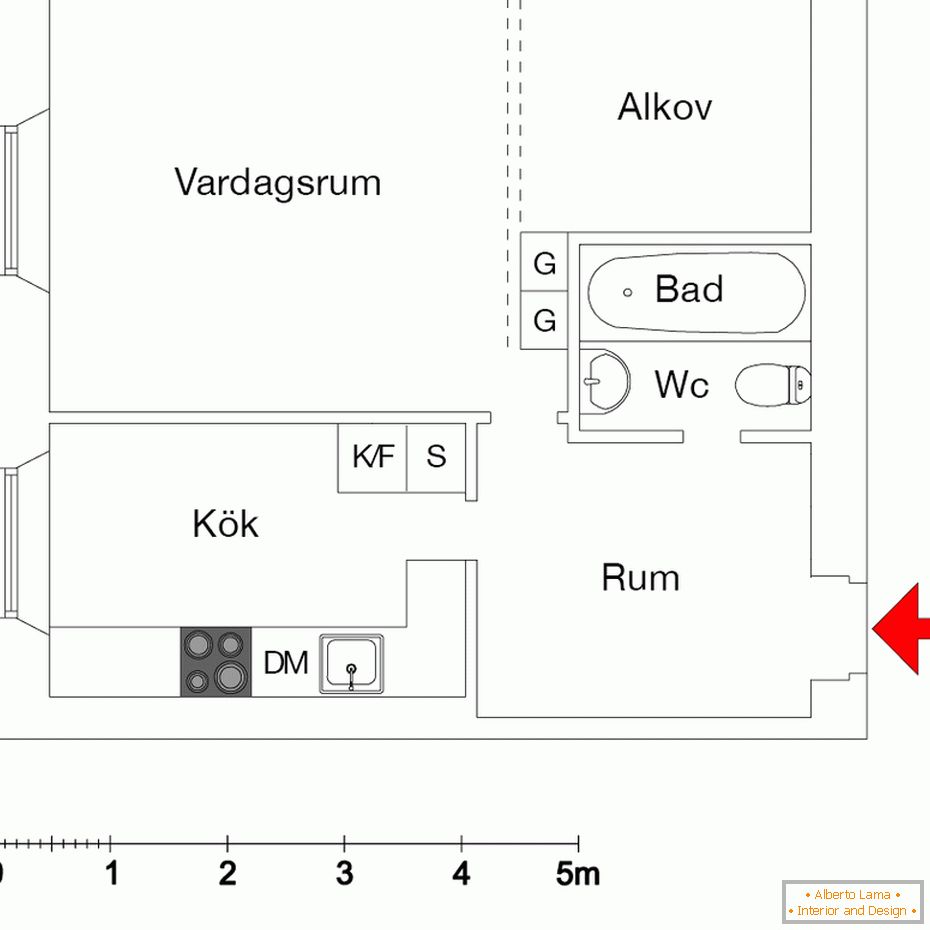 L'aménagement d'un petit appartement d'une pièce