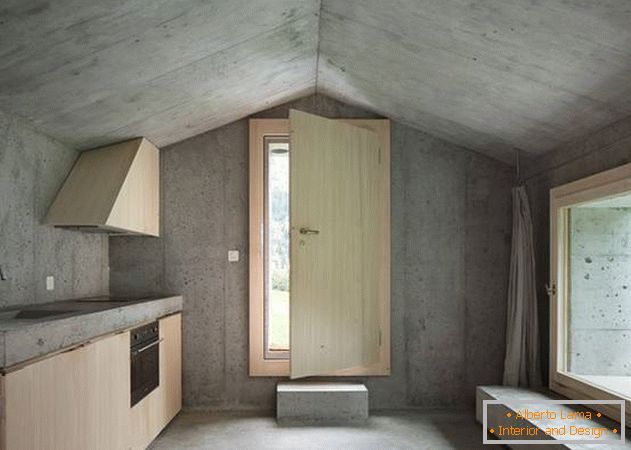 Maison en béton dans un style minimaliste
