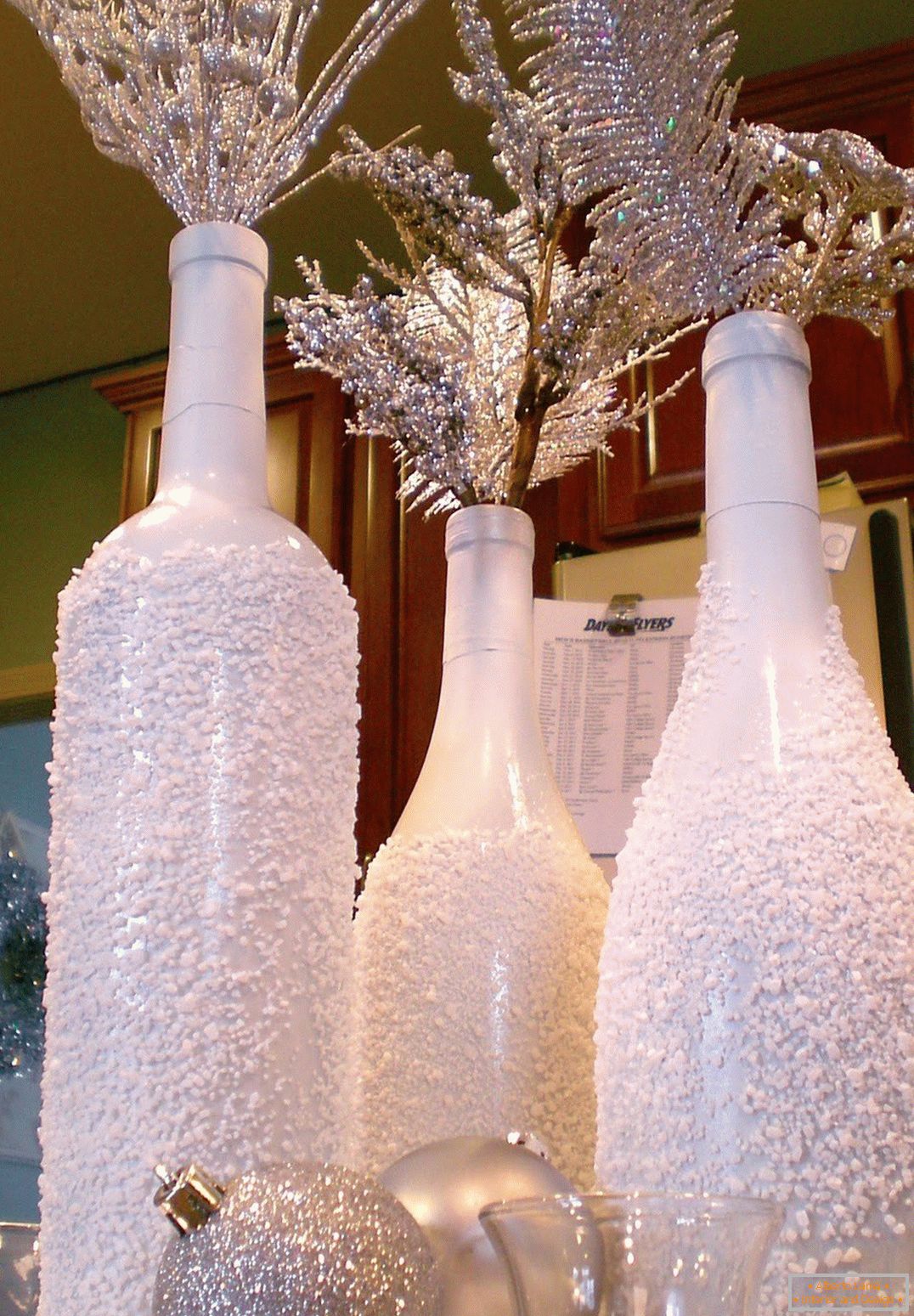 Décoration de Noël de bouteilles