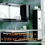 Vert dans le design de la salle de bain