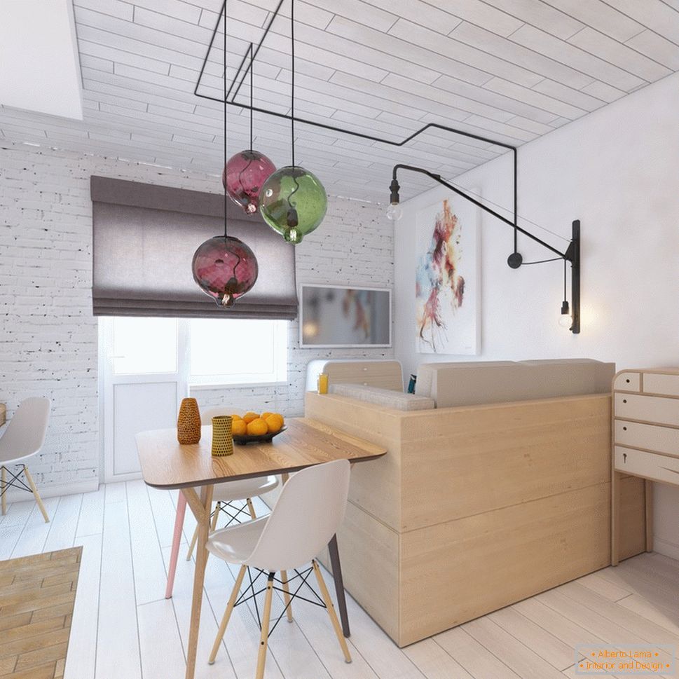 Design d'intérieur d'un petit appartement aux accents lumineux - фото 3