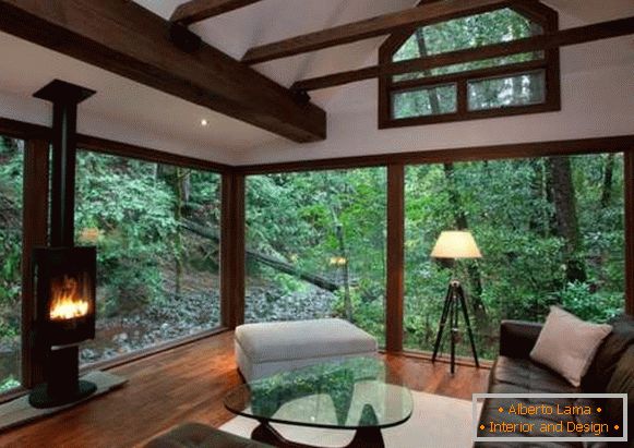 Design d'intérieur d'une maison de campagne - salles de photo dans un style écologique