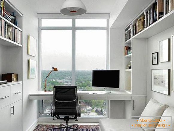 conception du bureau dans un appartement de style moderne, photo 20