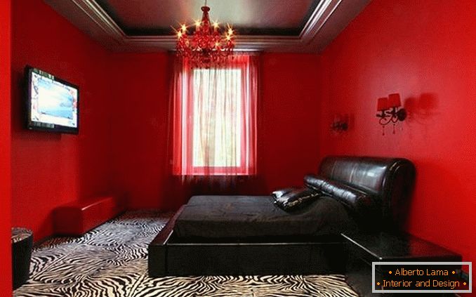 chambre noire et rouge, photo 20