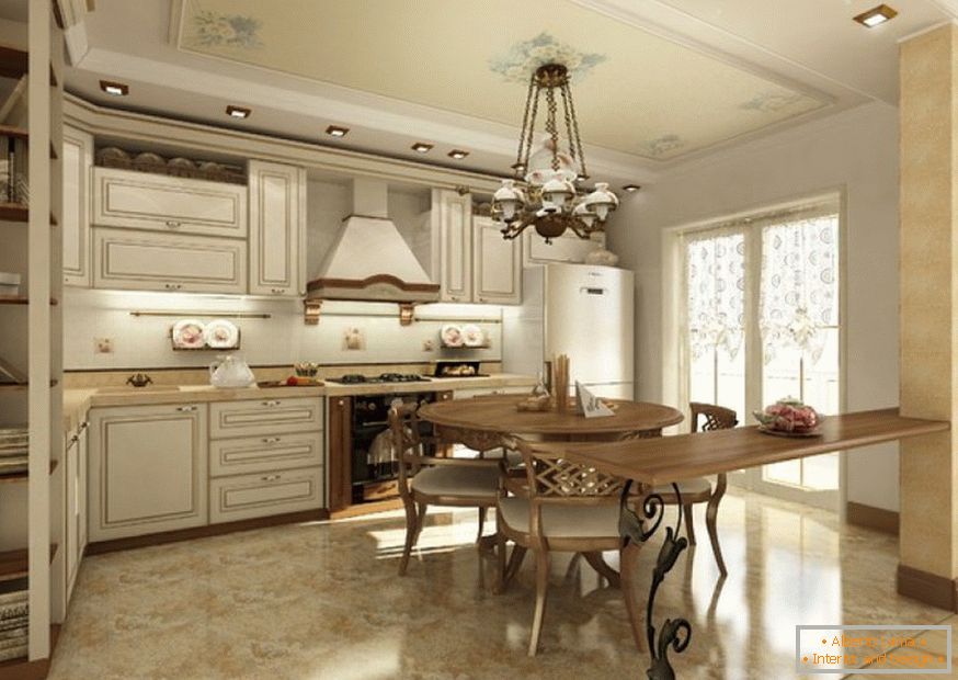 Kitchen-studio dans le style provençal
