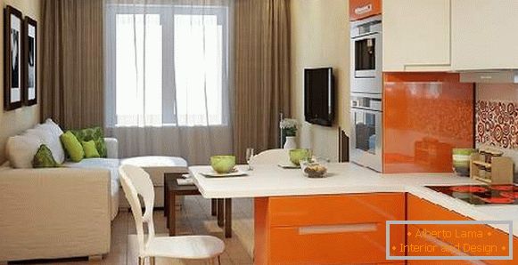 cuisine design avec un canapé 20 m², photo 9
