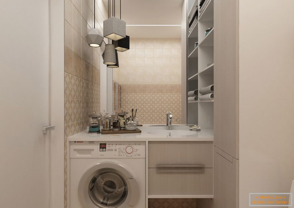 Design de salle de bain dans des couleurs claires - фото 2