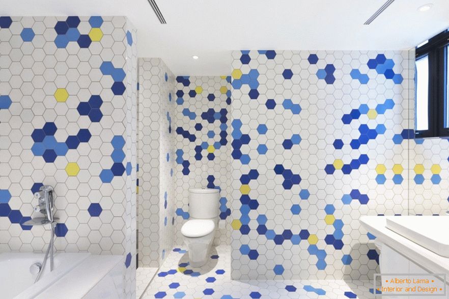 Design d'intérieur de la salle de toilette du studio Dariel