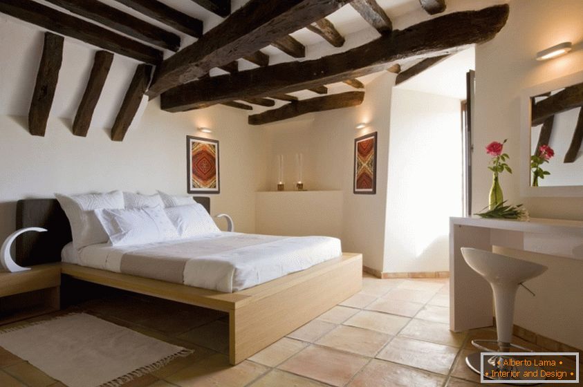 Design d'une chambre dans le style provençal