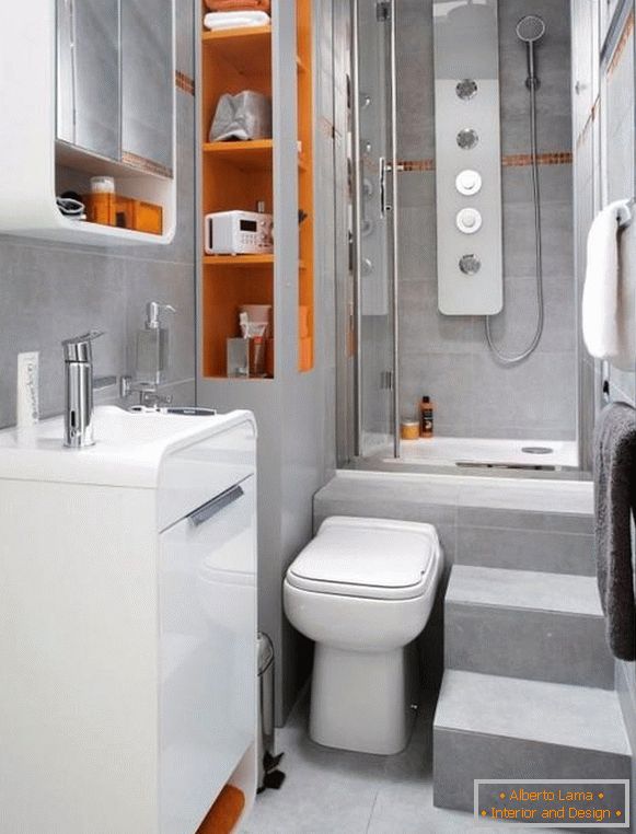 salle de bain design dans les petits appartements
