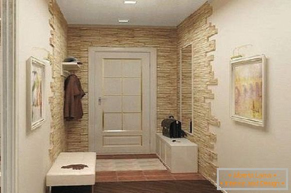 conception de couloir avec pierre décorative, photo 28