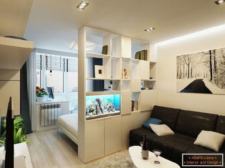 Conception d'un appartement d'une chambre de 54 m²