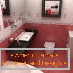 Design de salle de bain bicolore