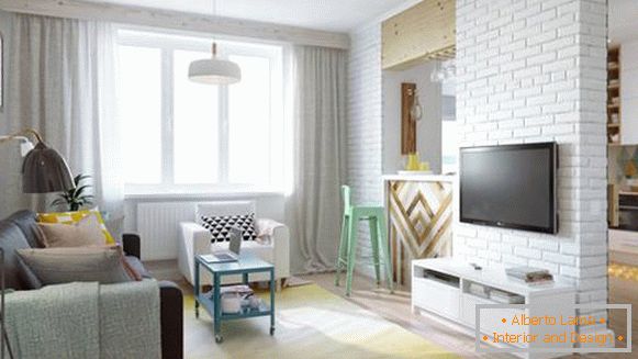 Studio appartement élégant de 45 m² à Moscou