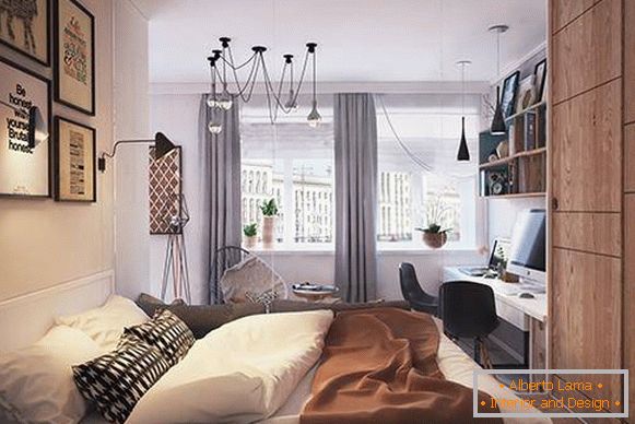 Les meilleures options de conception pour un appartement d'une pièce de 40 m²