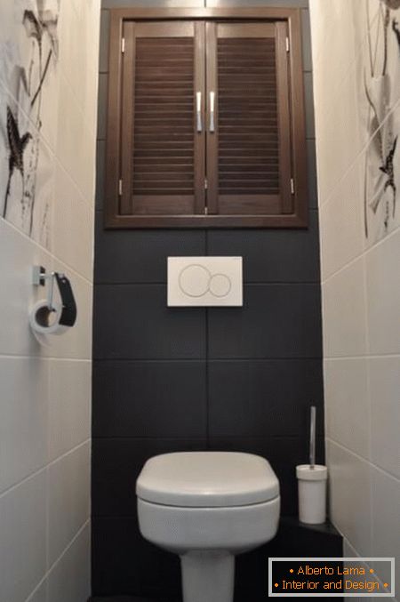 Carrelage dans la petite toilette design photo 12