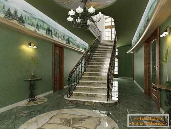 conception de couloir dans une maison privée avec un escalier, photo 15