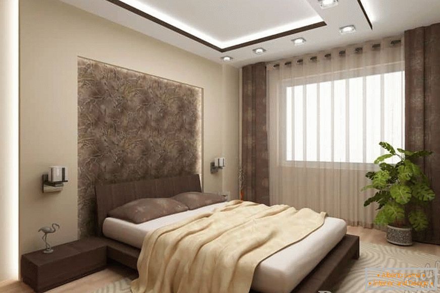 Projet de design de chambre à coucher moderne