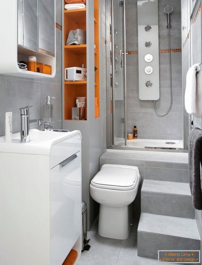 Design de salle de bain haute technologie
