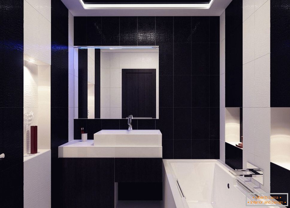 Salle de bain dans le style du minimalisme