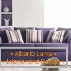 Canapé violet simple