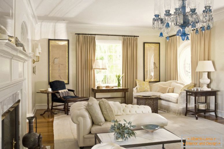 incroyable-design-intérieur-décoration-luxe-salon-design-idées-équipé-élégant-blanc-tissu-tapisserie-arrière-recamier-canapé-près-moderne-cheminée-aussi-beau-tissu-coulissant- rideaux-les-fenêtres