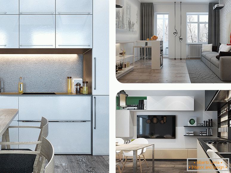 Idées de design laconique pour petits appartements