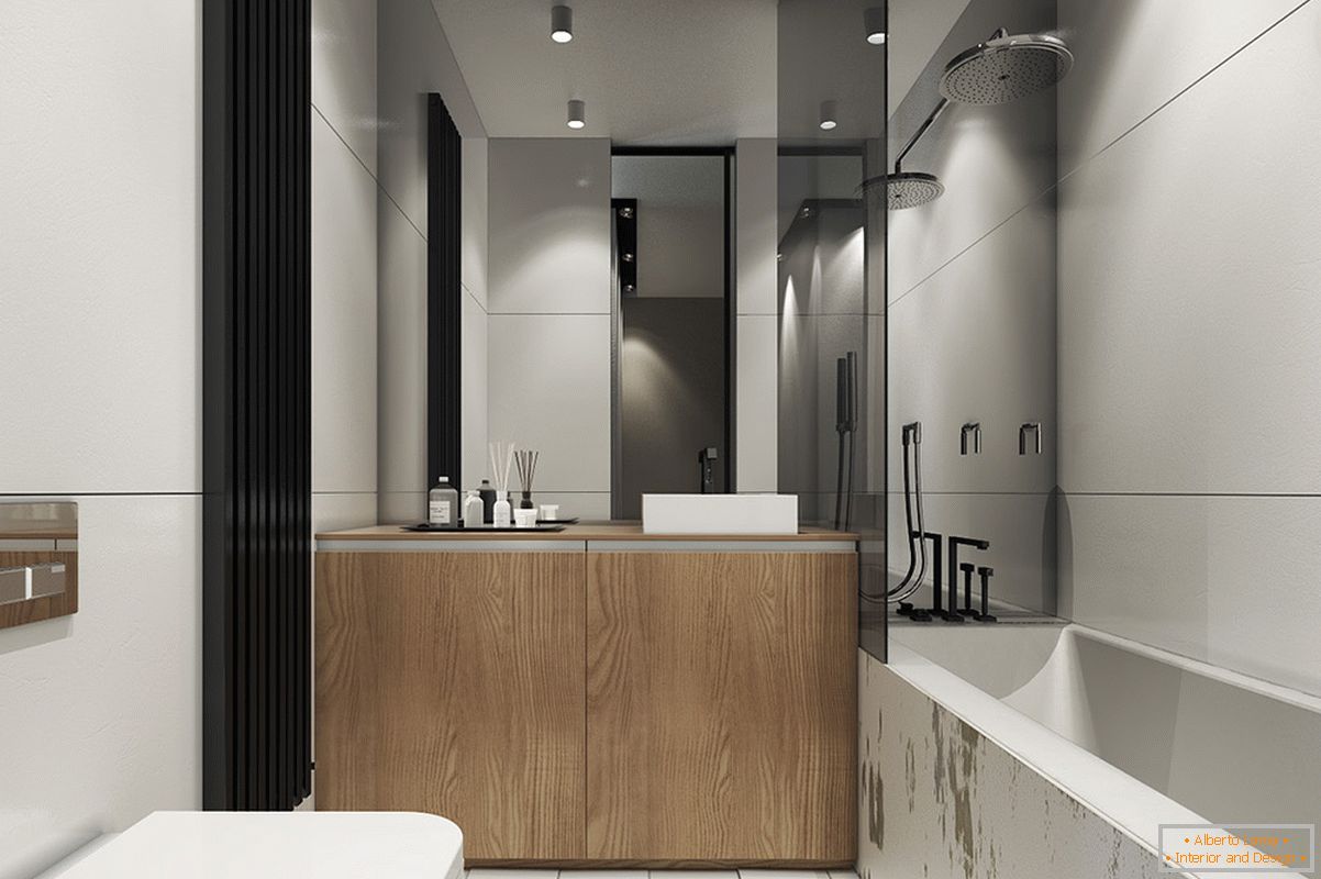 Conception d'une salle de bain pour un petit appartement de style scandinave - photo 2