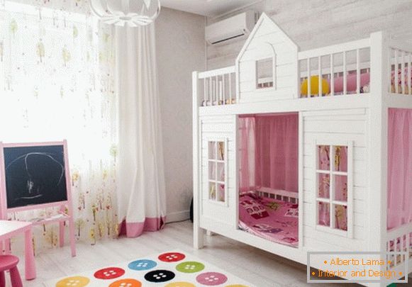 conception d'une chambre d'enfants pour une fille