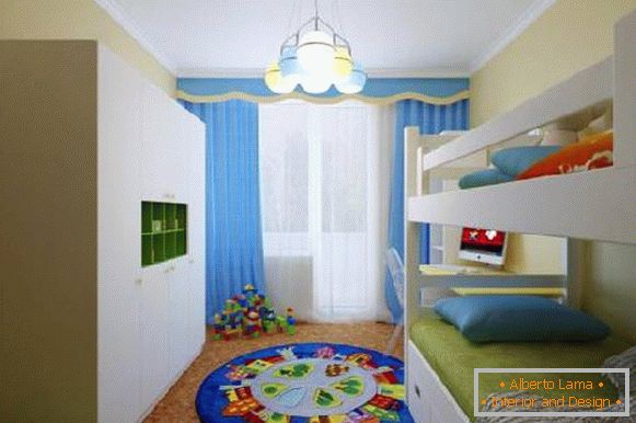intérieur d'une petite chambre d'enfants pour deux enfants, photo 53