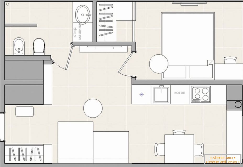Planifier un petit appartement de 2 pièces