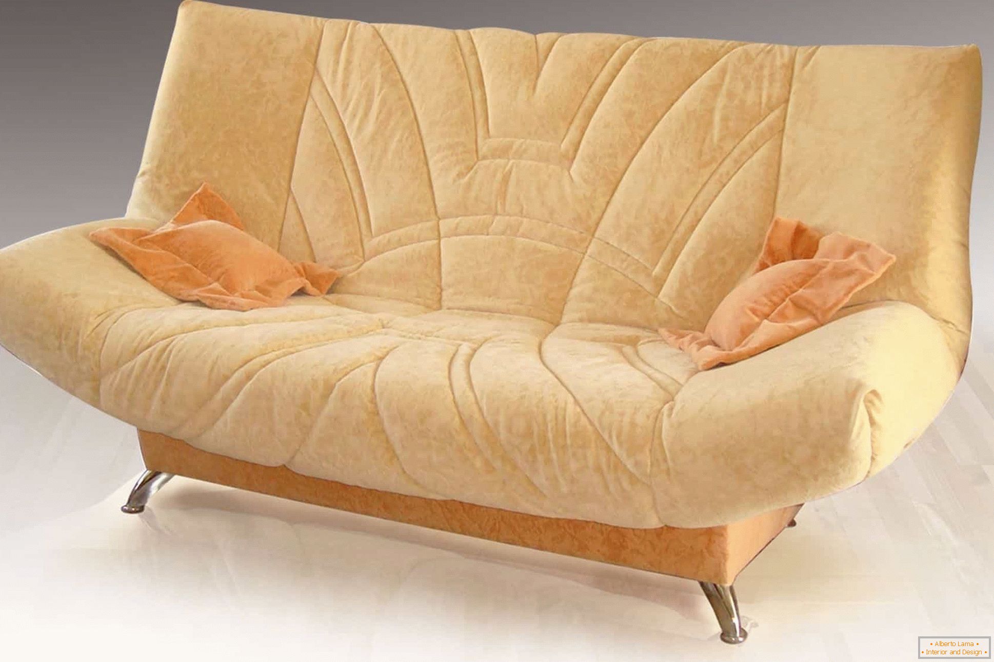 Canapé pliant en tissu avec un mécanisme click-and-click