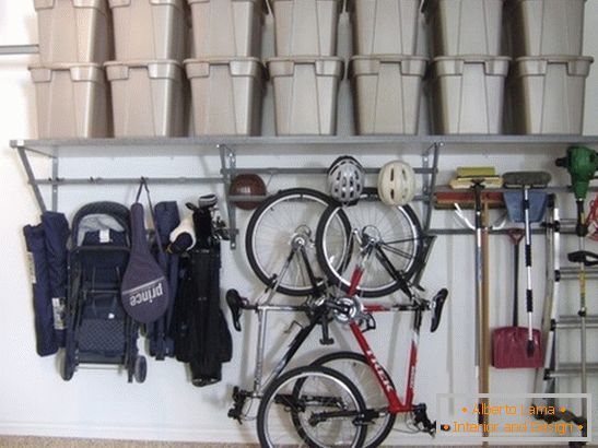 Commander dans le garage - Правильно организованные инструменты для ремонта и Метод хранения велосипедов и других предметов