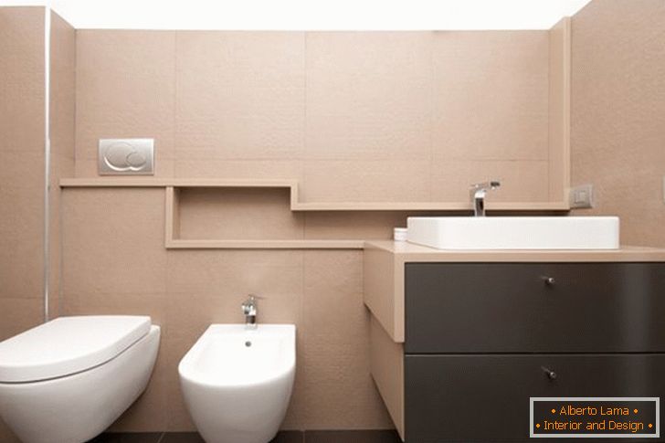 Design d'intérieur d'une petite salle de bain