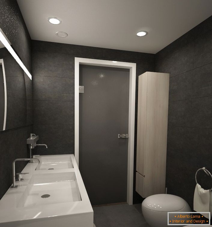 Design de salle de bain gris