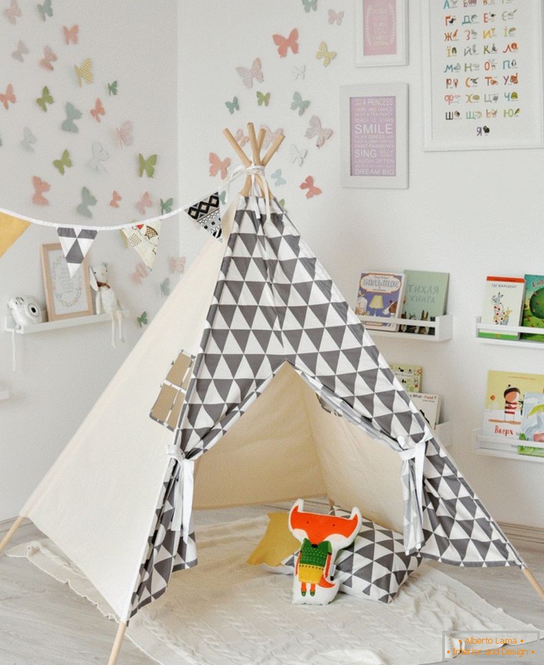 Nous faisons des wigwams pour la chambre des enfants: recommandations et conseils