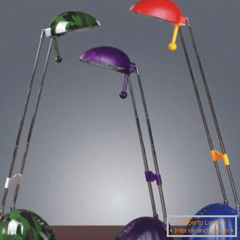 Lampes de table multicolores